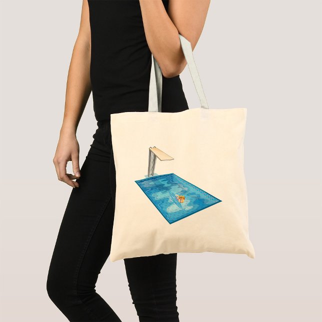 Tote Bag Girl Swimming (Créateur téléchargé)