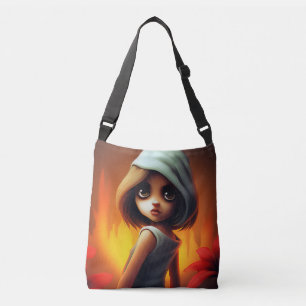Tote Bag Girl White Sweater Tragetaschen Mit Langen Trägern