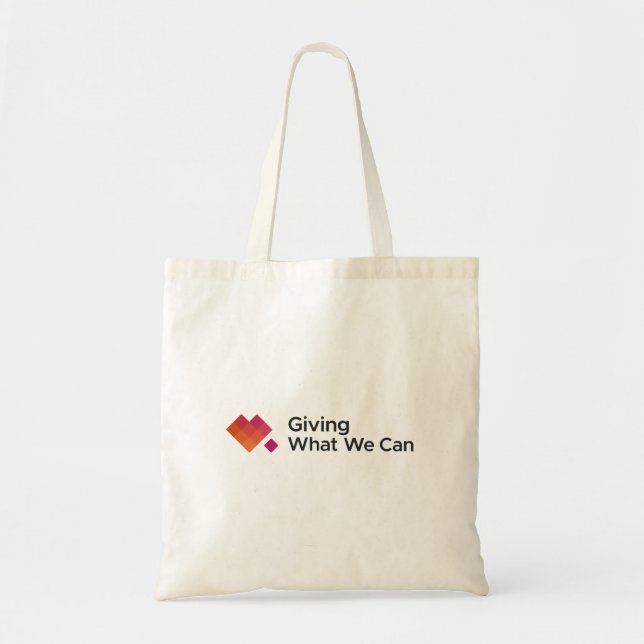 Tote Bag Giving What We Can Logo Wide (Devant)