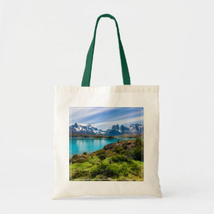 Tote Bag Glace et neige Lac Pehoe, Patagonie, Chili