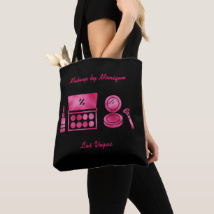 Tote Bag Glam Hot rose maquillage Artiste Personnalisé