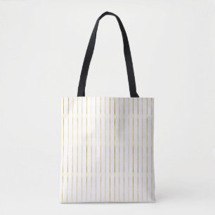 Tote Bag Glamour élégant tendance Moderne Faux Gold Stripes