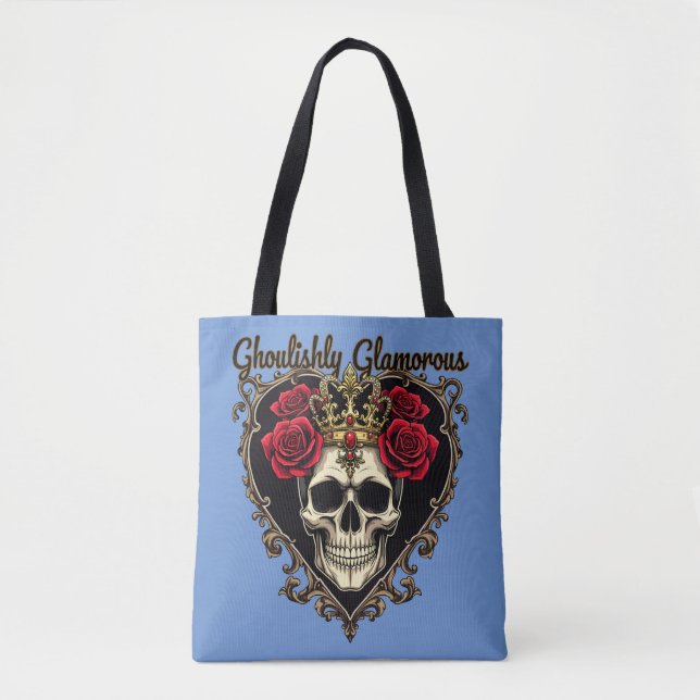 Tote Bag Glamour glacé, Halloween Design Élégant (Devant)
