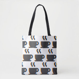 Tote Bag Glitch à café