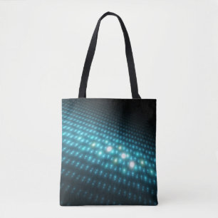 Tote Bag Globes bleus 3D