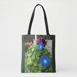Tote Bag Glorieuses Volubilis Bleues Brillantes