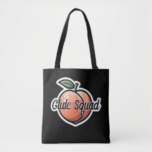 Tote Bag Glute Squad Peach Fitness Workout