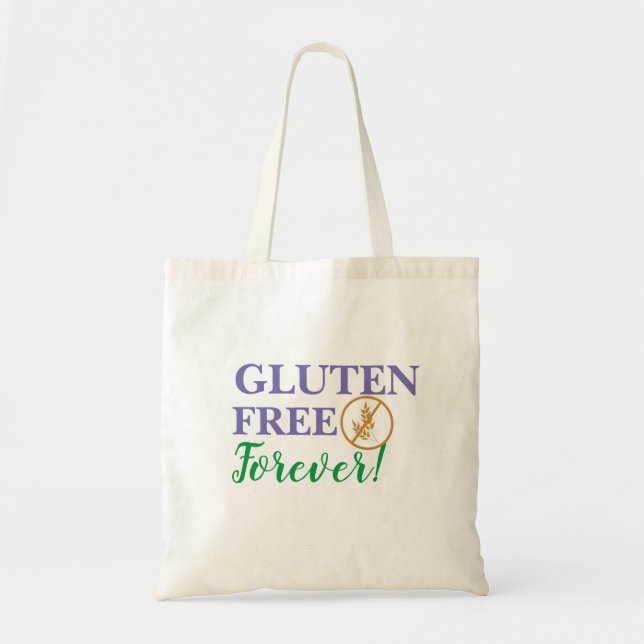 Tote Bag Gluten Gratuit pour toujours (Devant)