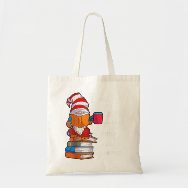 Tote Bag Gnome Femmes Filles Livre Lover Reading Club Gnome (Devant)