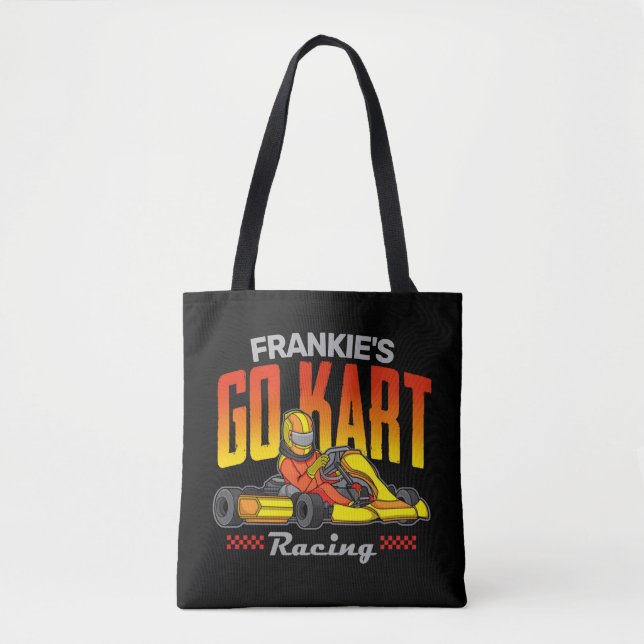 Tote Bag Go Kart Racing Personnalisé Motorsport Karting (Devant)