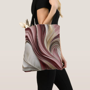 Tote Bag Golden Air – Rose Champagne Flowing Abstract 
