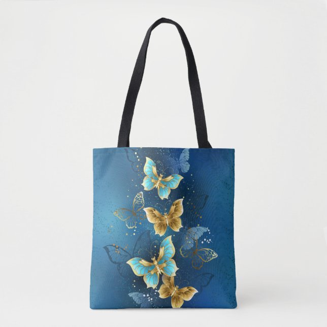 Tote Bag Golden butterflies (Devant)