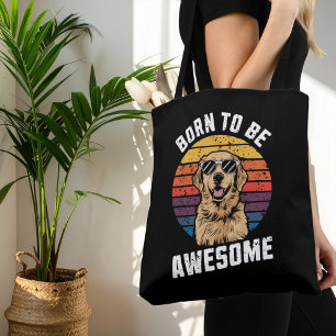 Tote Bag Golden Retriever Chien Né À L'Étonnant Coucher De 