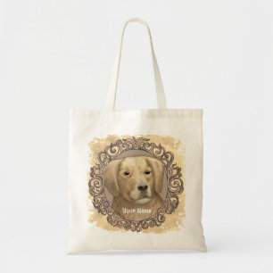 Tote Bag Golden Retriever Orné