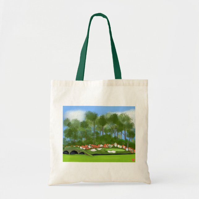 Tote Bag Golf d'Augusta 12ème trou (Devant)