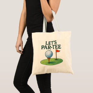 Tote Bag Golf Let's Par tee
