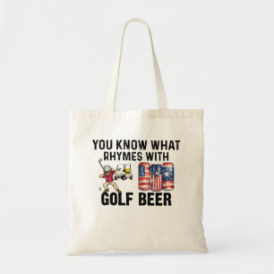 Tote Bag Golf RULES drôle dire pour golfeur