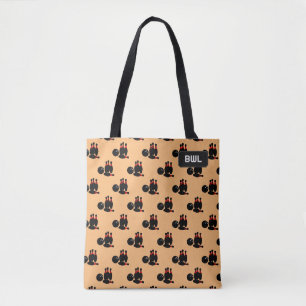 Tote Bag Gone Bowling avec Ball et Ninepins motif, personna
