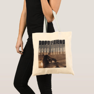 Tote Bag good friend-BW