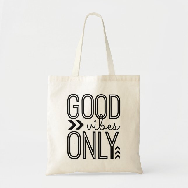 Tote Bag Good Vibes uniquement (Devant)