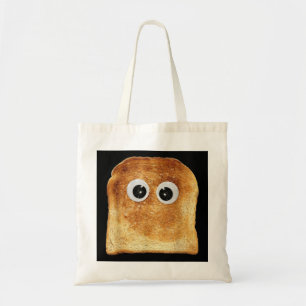 Tote Bag Googly Oeil Toast Pain Mater Costume végétarien Fu