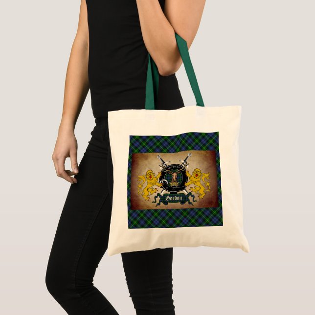 Tote Bag Gordon Clan Badge & Tartan Fourre-tout (Devant (produit))