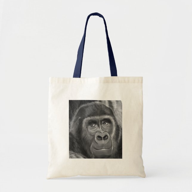 Tote Bag Gorilla sucking fingers Tote bag2  指しゃぶりのゴリラトートバッグ (Devant)
