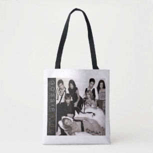 Tote Bag Gossip Girl Black and White Group Graphisme
