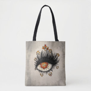 Tote Bag Goth étrange oeil art sorcier