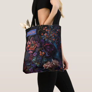 Tote Bag Gothique Coloré Floral Moderne Personnalisé