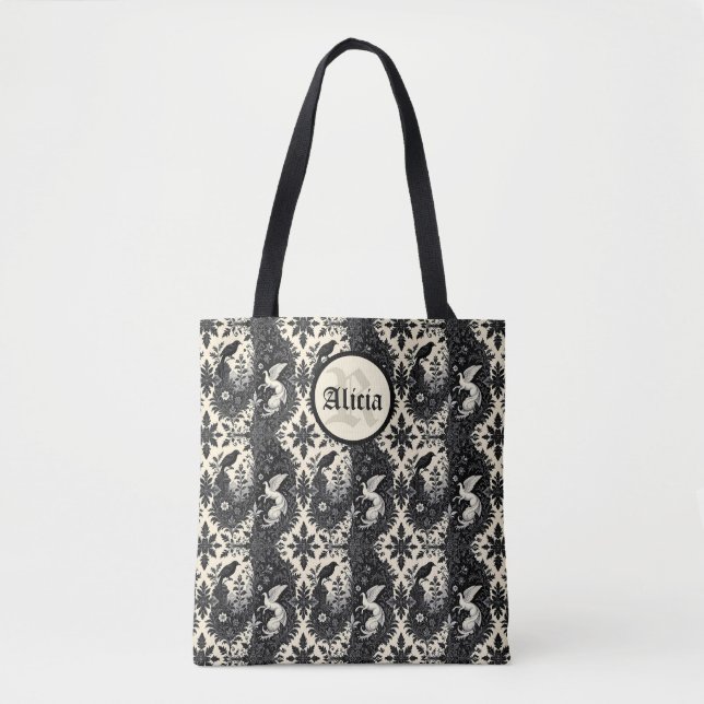 Tote Bag Gothique Yin Yang (Devant)