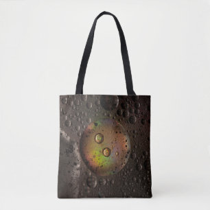 Tote Bag gouttelettes d'eau sur panneau de verre