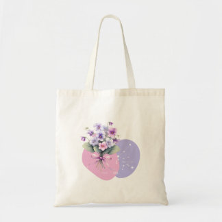 Tote Bag Gracity Violet Aquarius Constellation Romantique