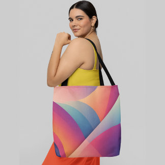 Tote Bag gradients géométriques colorés Abstraits
