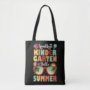 Tote Bag Graduation au revoir maternelle Bonjour été
