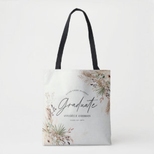 Tote Bag Gradué favoriser pampas eucalyptus élégant script 