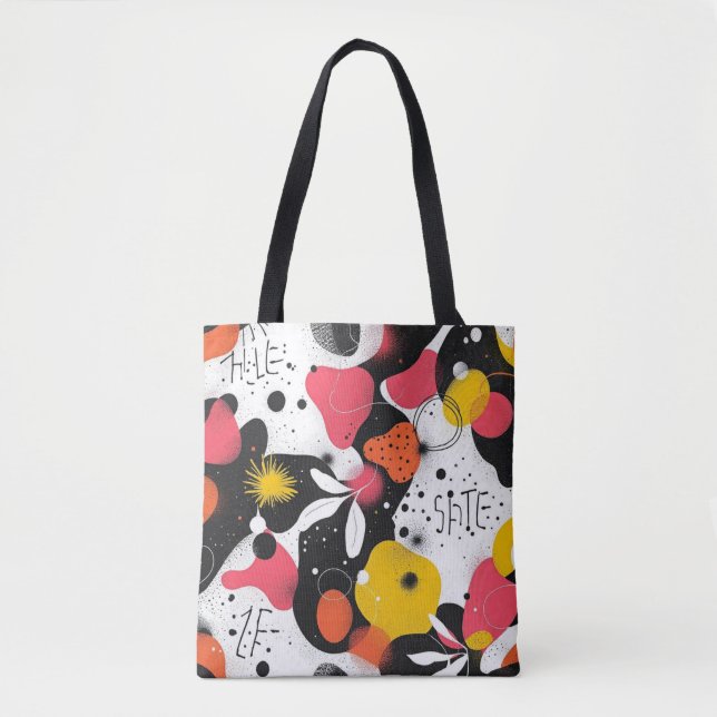 Tote Bag Graffiti Abstrait (Devant)