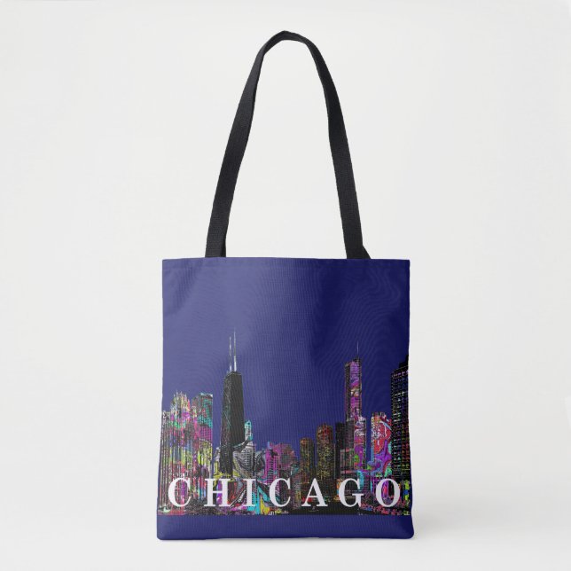 Tote Bag Graffiti de Chicago (Devant)