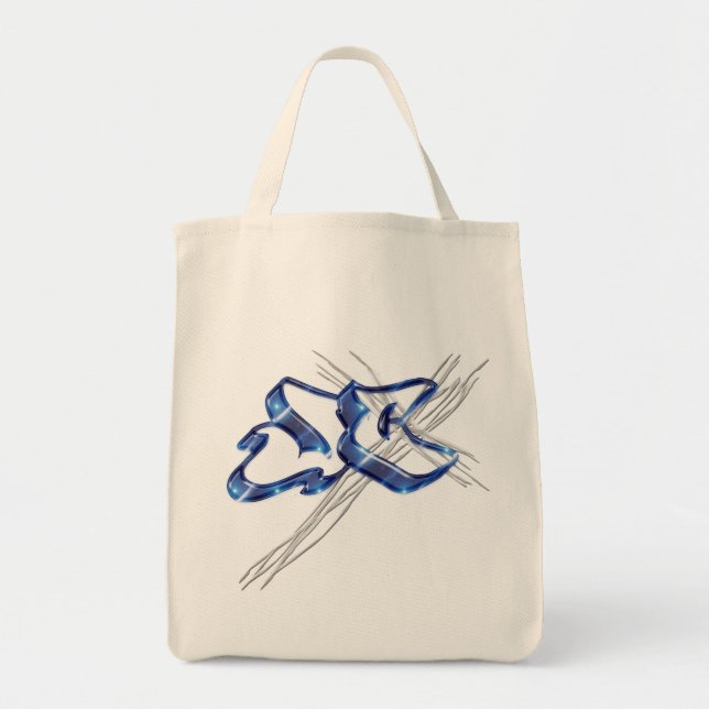 Tote Bag Graffiti JC Jesus Christ (Devant)
