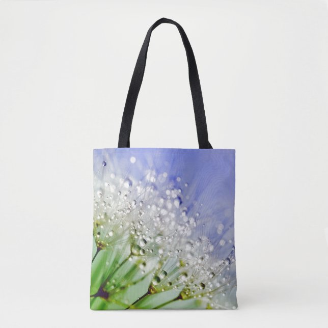 Tote Bag Graines de Dandelion avec Droplets de Dew (Devant)