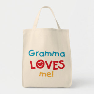Tote Bag Gramma aime mes t-shirts et cadeaux