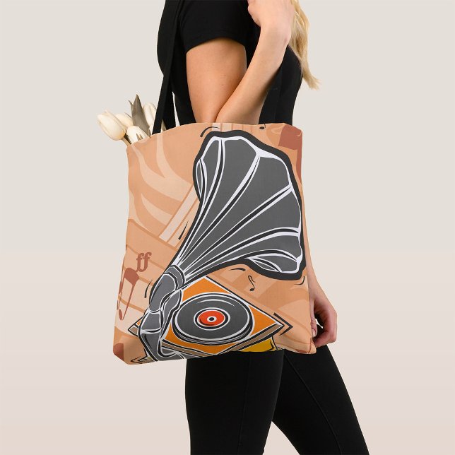 Tote Bag Gramophone (Créateur téléchargé)