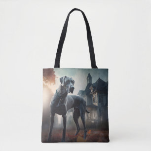 Tote Bag Grand Danois Halloween Épouvantable