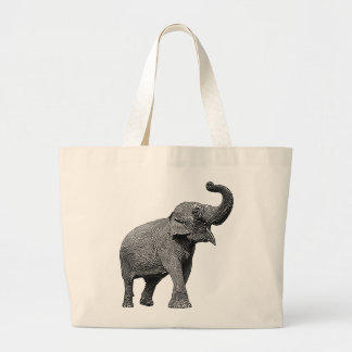 TOTE BAG GRAND ÉLÉPHANT ASIATIQUE - ÉLÉPHANT D'ASIE