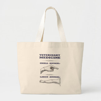 Tote Bag Grand et petit humoristique vétérinaire animal