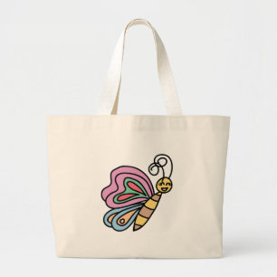 Tote Bag Grand inspiré par des papillons Fourre-tout