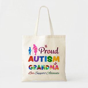 Tote Bag Grand-mère de l'autisme fier