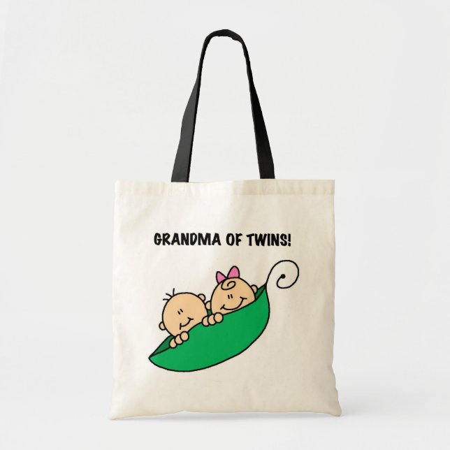 Tote Bag Grand-mère de T-shirts jumeaux et cadeaux (Devant)