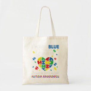 Tote Bag Grand-mère Grand-père I Wear Blue For My Grandson 
