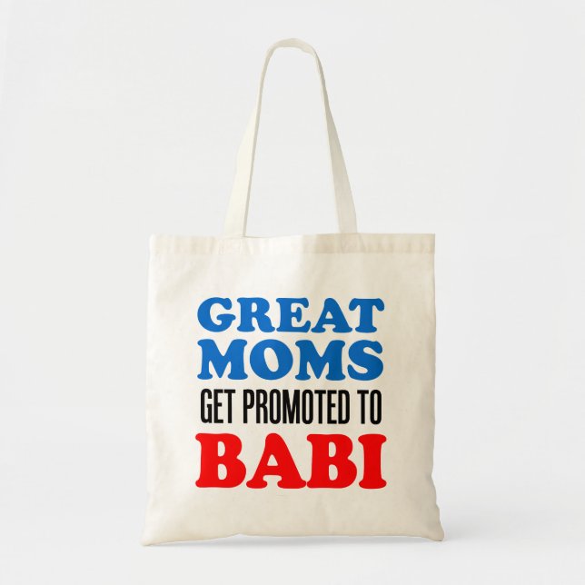 Tote Bag Grand-Mère Tchèque À Babi (Devant)